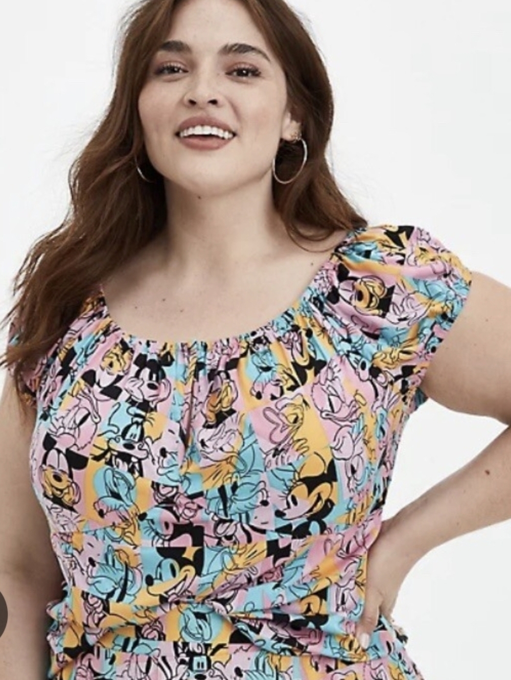 NWT Disney X Torrid Rare Mickey & Friends Retro Top Size 2X